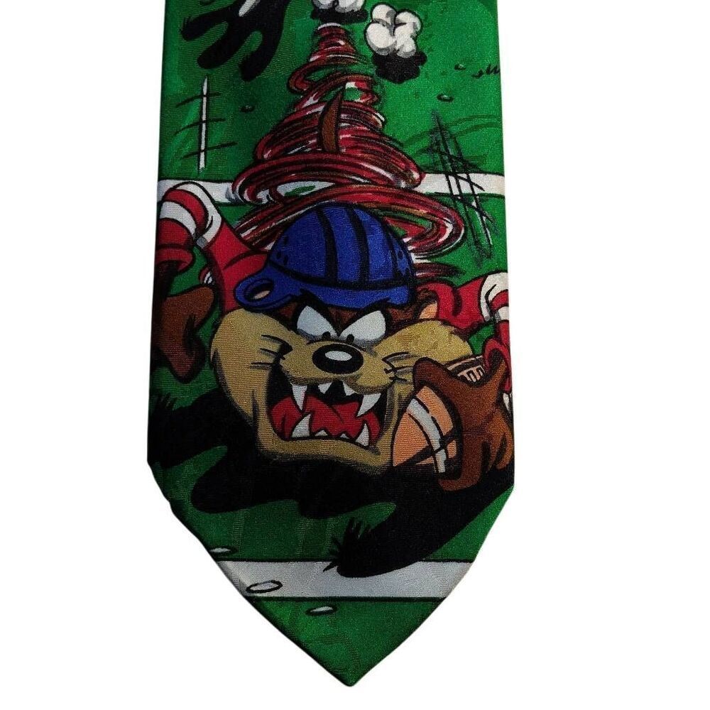 Vintage Looney Tunes Mania Football Season Tie